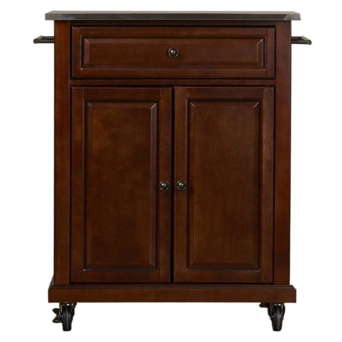 Three Posts™ Hedon Kitchen Cart with Stainless Steel Top & Reviews